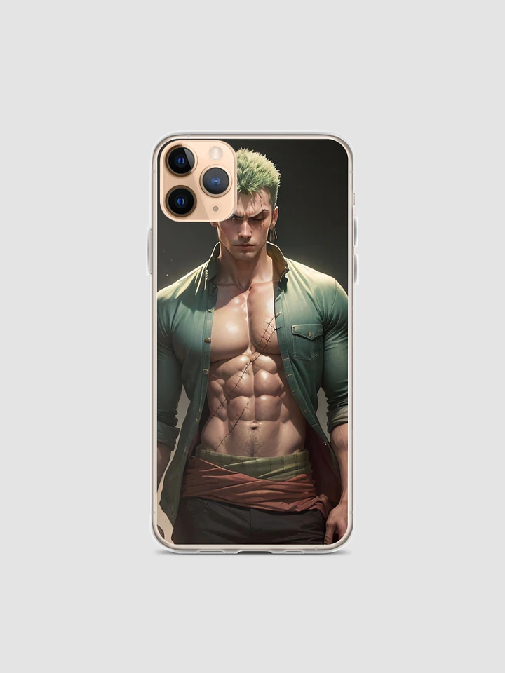 Zoro One Piece Version B Inspired iPhone Case - Fits iPhone 7/8 to iPhone 15 Pro Max - Swordsman Design, Durable Protection product image (1)