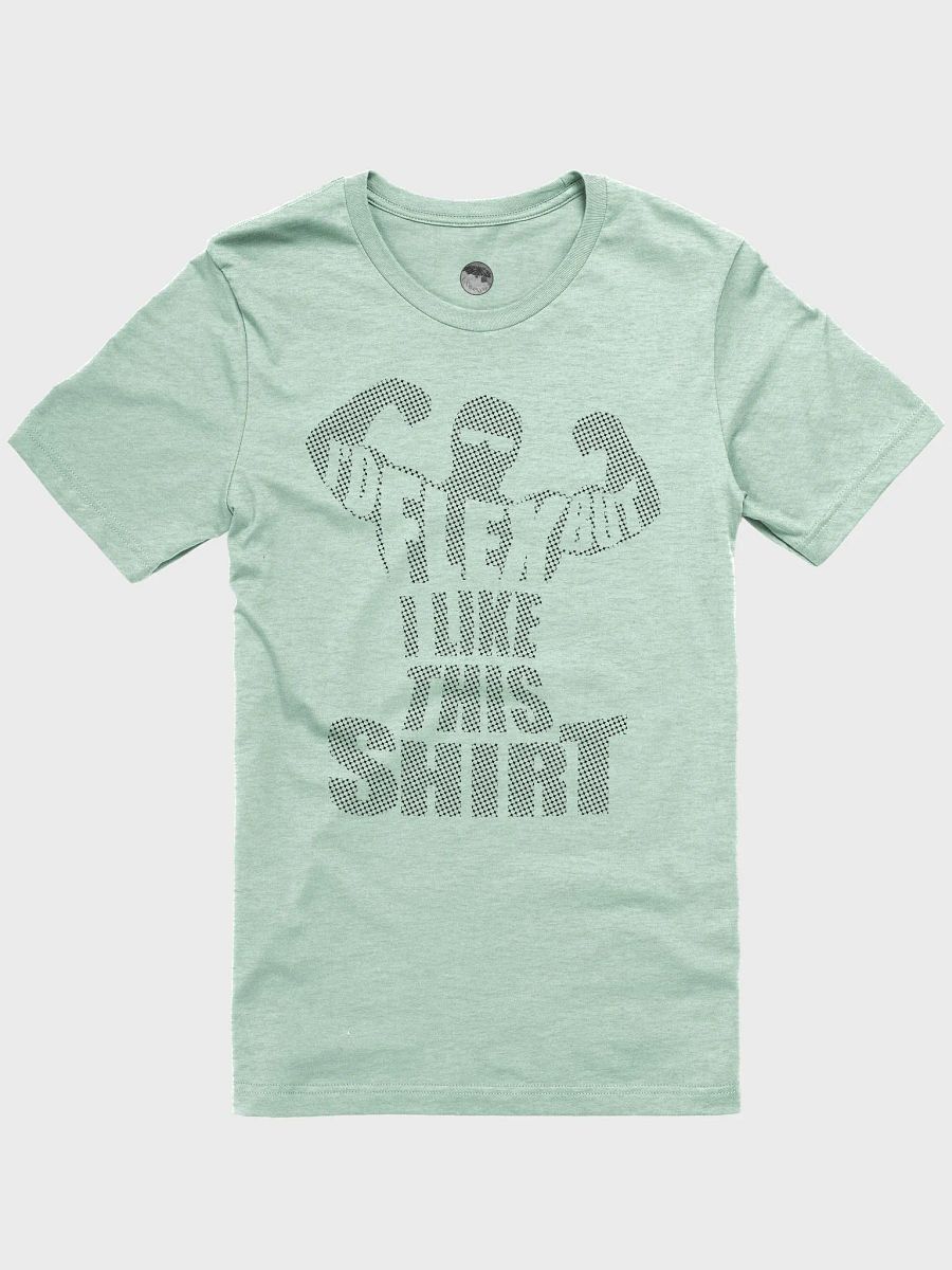 I'd Flex But I Like This Shirt Halftone Black Design T-Shirt product image (1)