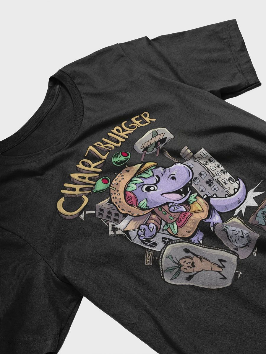 Dinosaur Hamburger Rampage T-Shirt - Whimsical Costume Tee product image (9)