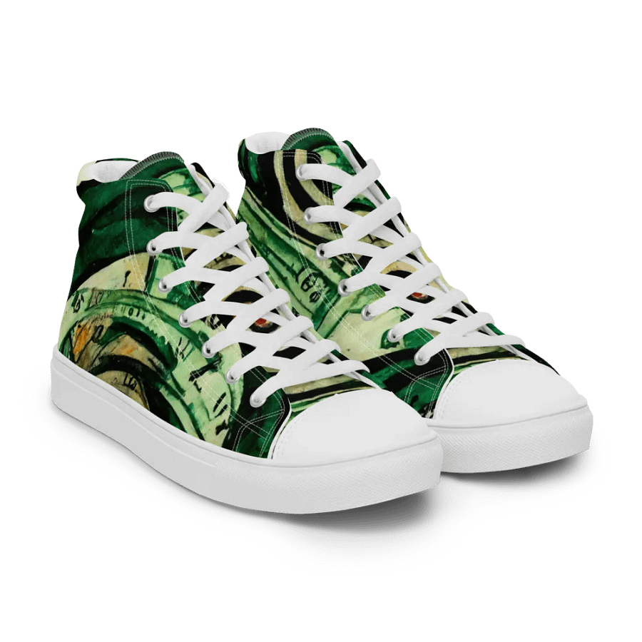 Spiral Clock Women's canvas High Tops product image (8)