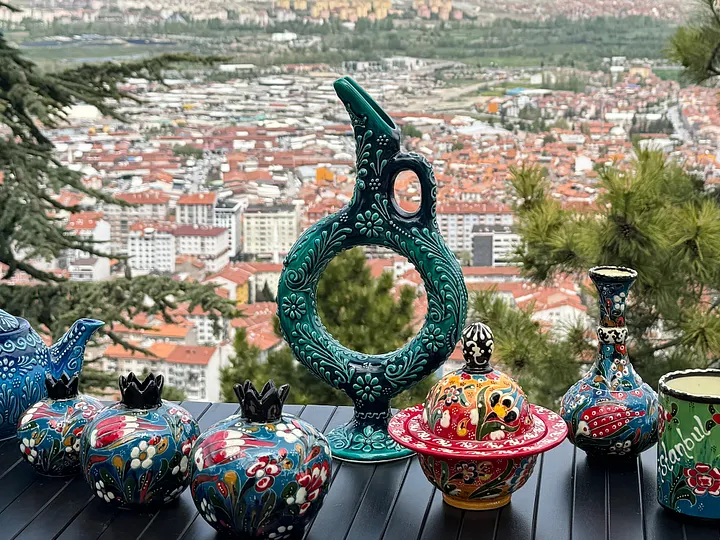 Ceramic wine jug/decanter, Turkish style, Hittite wine jar — handmade pottery, handmade ceramic, home decor, handmade gift, Turkish ceramic product image (2)