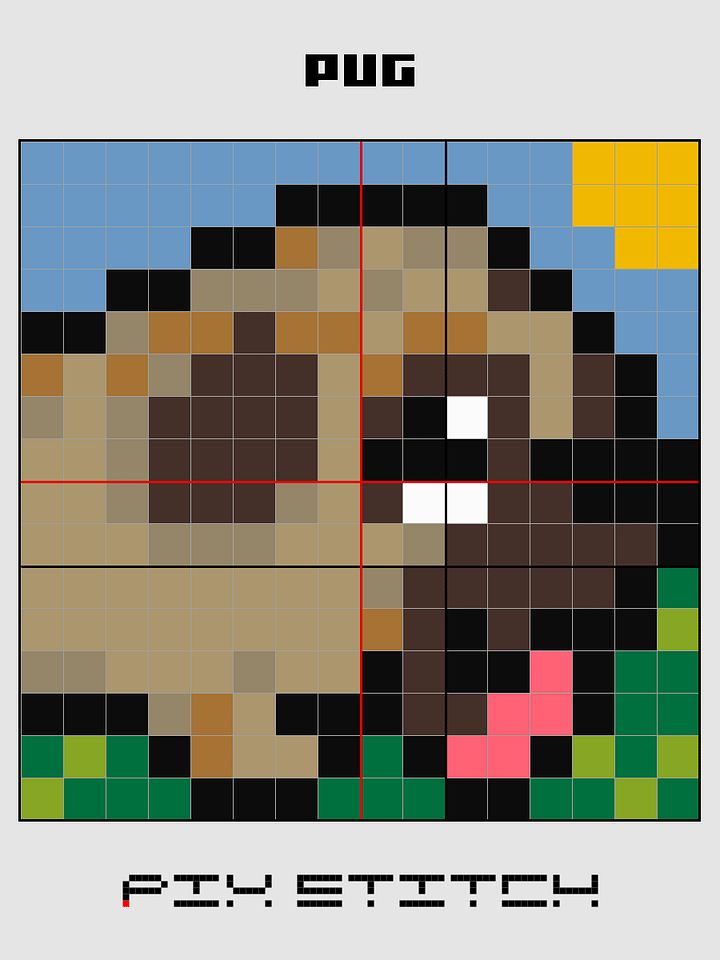 Pug Pixel Art product image (2)