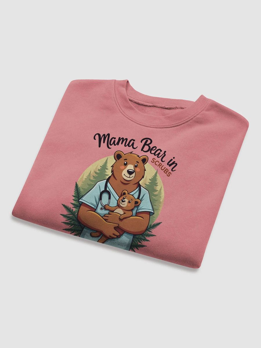 Mama Bear in Scrubs Fleece Crop Sweatshirt product image (16)
