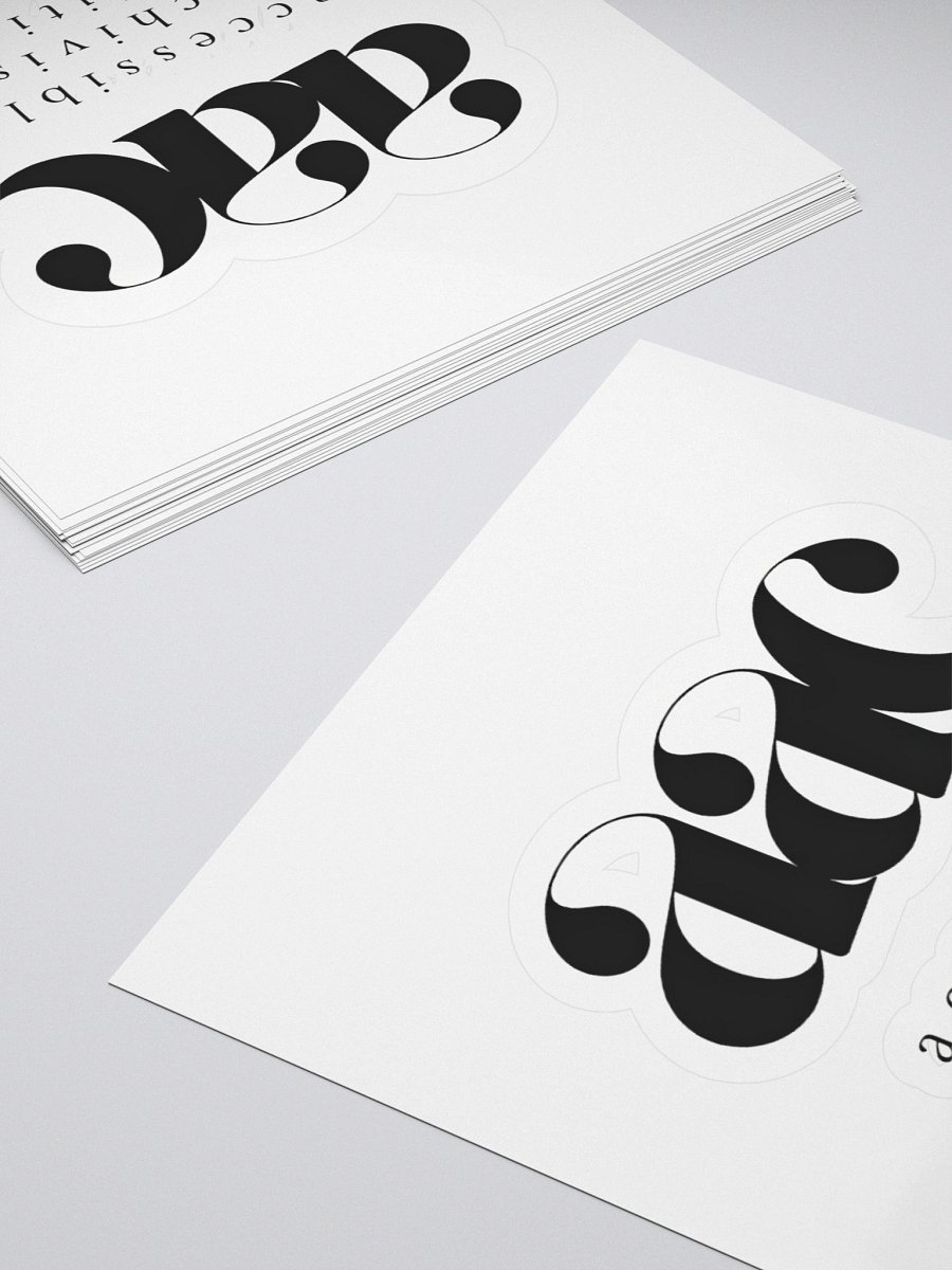 THE AAC STICKER - BLACK product image (11)
