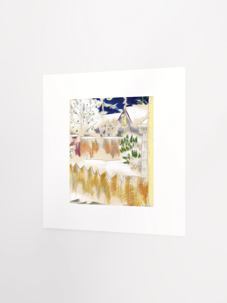 Snow on Fences 02.03.89 print product image (3)