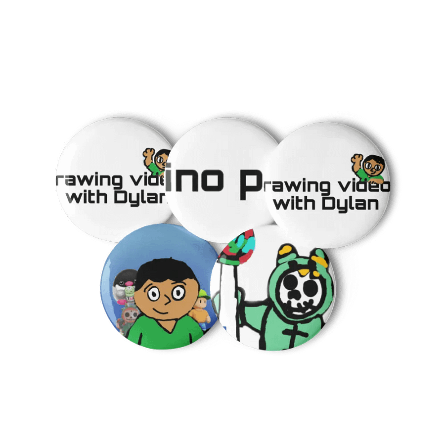 Drawing videos with Dylan pins five pins product image (11)