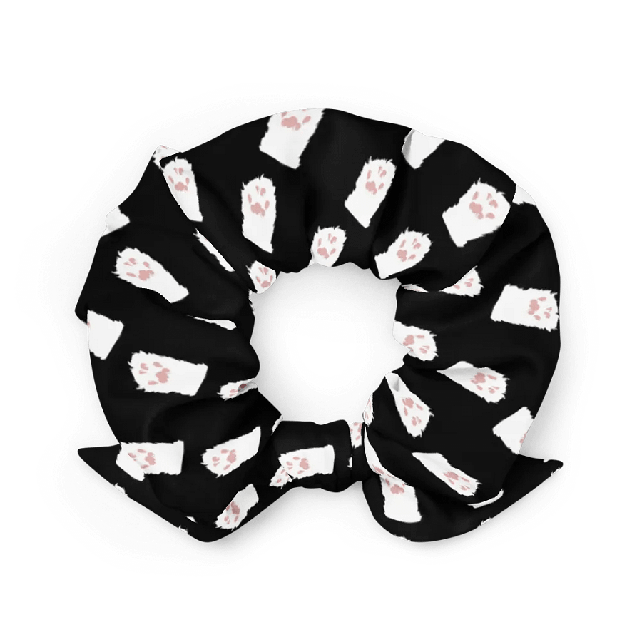 CINNI PAW PATTERN Scrunchie (Black) product image (2)