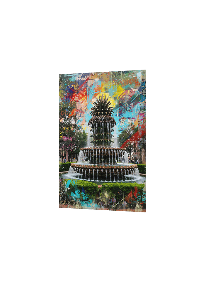 The Pineapple Fountain: A Burst of Charleston Color Poster product image (13)