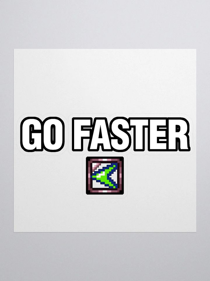 Go Faster - Speed Sticker product image (3)