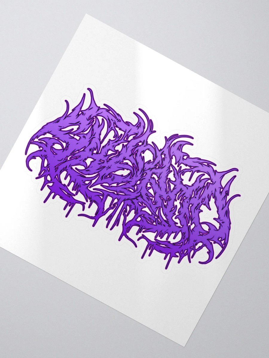 shelBOO Metal Logo Sticker - Purple product image (2)