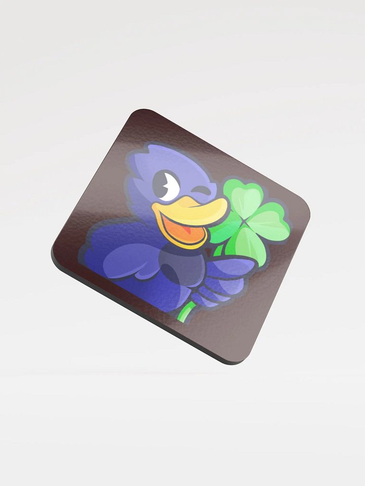 Lucky Duck Glossed Cork Coaster product image (1)