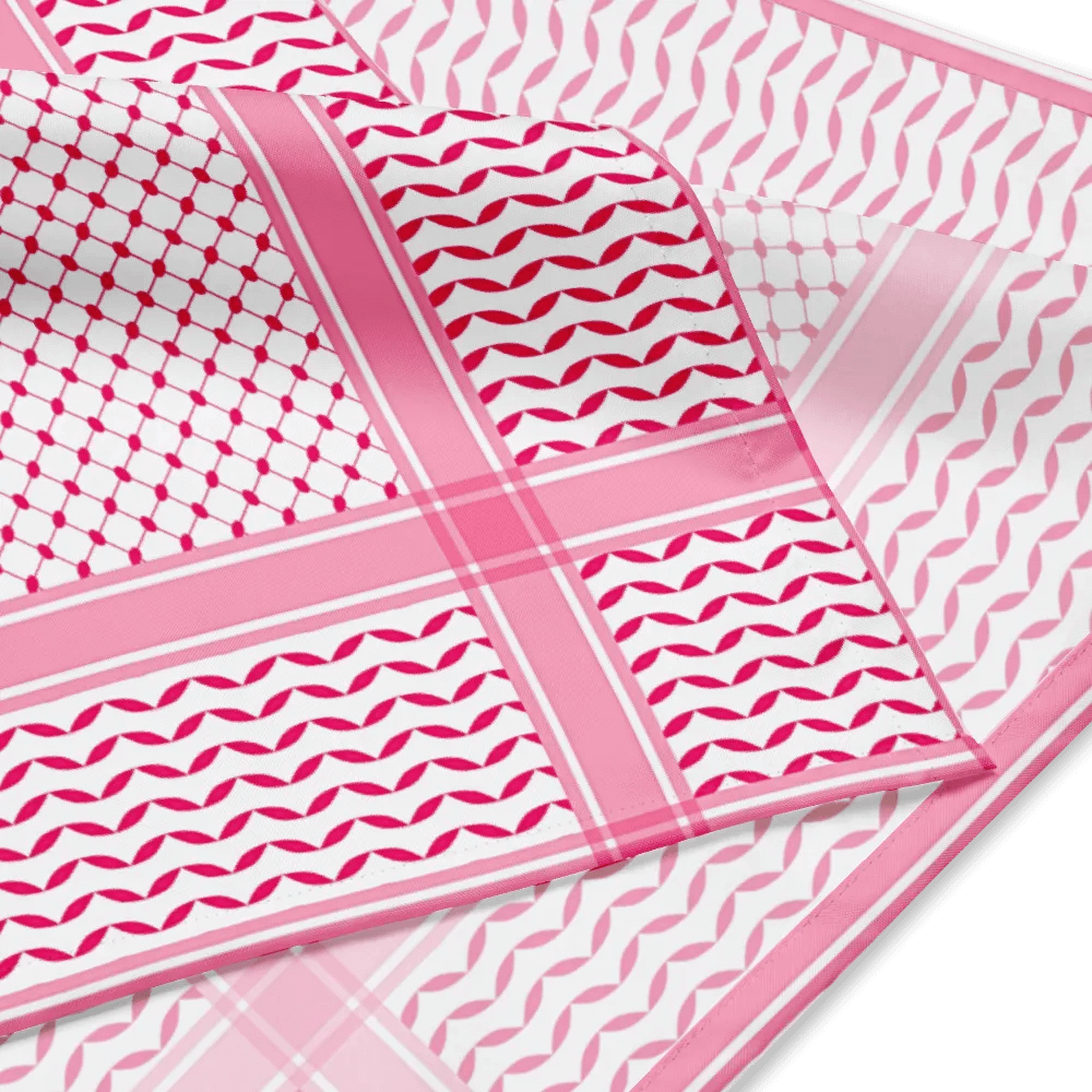 Aesthetic Pink Kufiya Bandana product image (2)