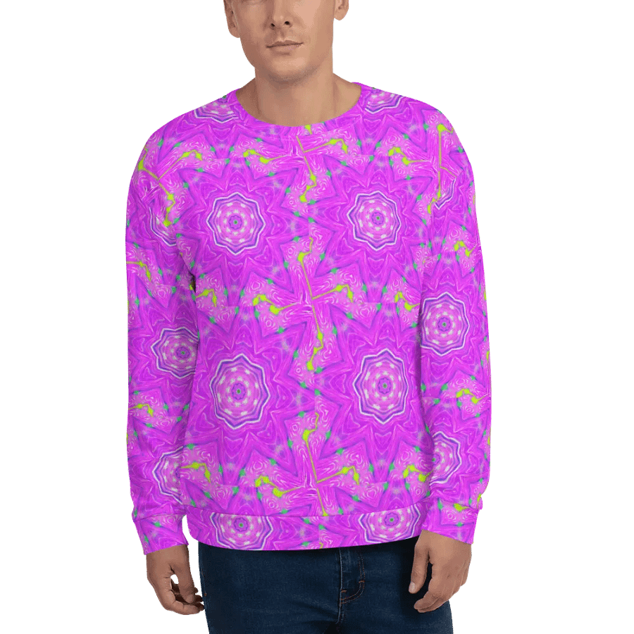 That Abstract Pink Neon Star Unisex Sweatshirt product image (8)