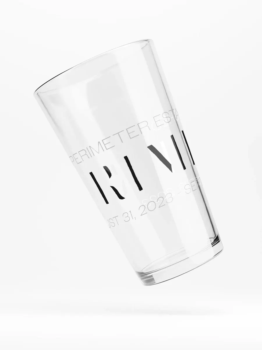 Perimeter | Pint Glass by Nik the Hat product image (4)