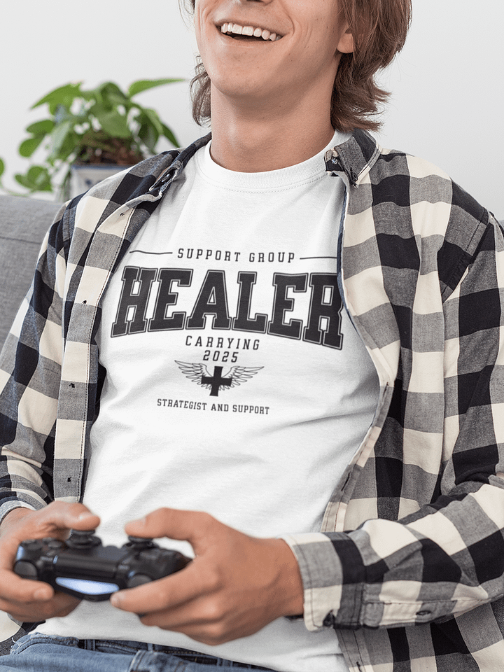 "HEALER" Winged Support Strategist T-Shirt product image (1)