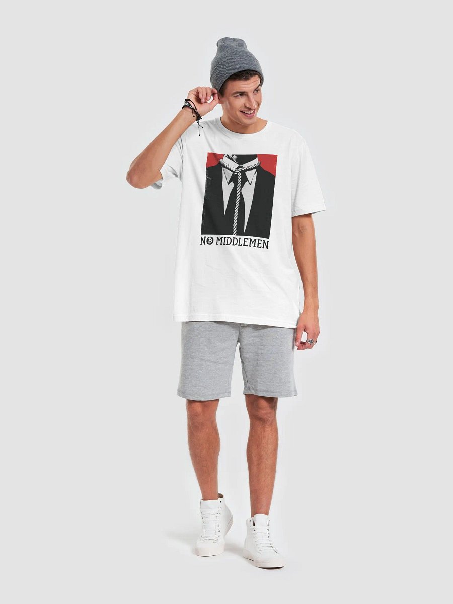Cowbolt, White T-Shirt with No Middlemen Print product image (3)