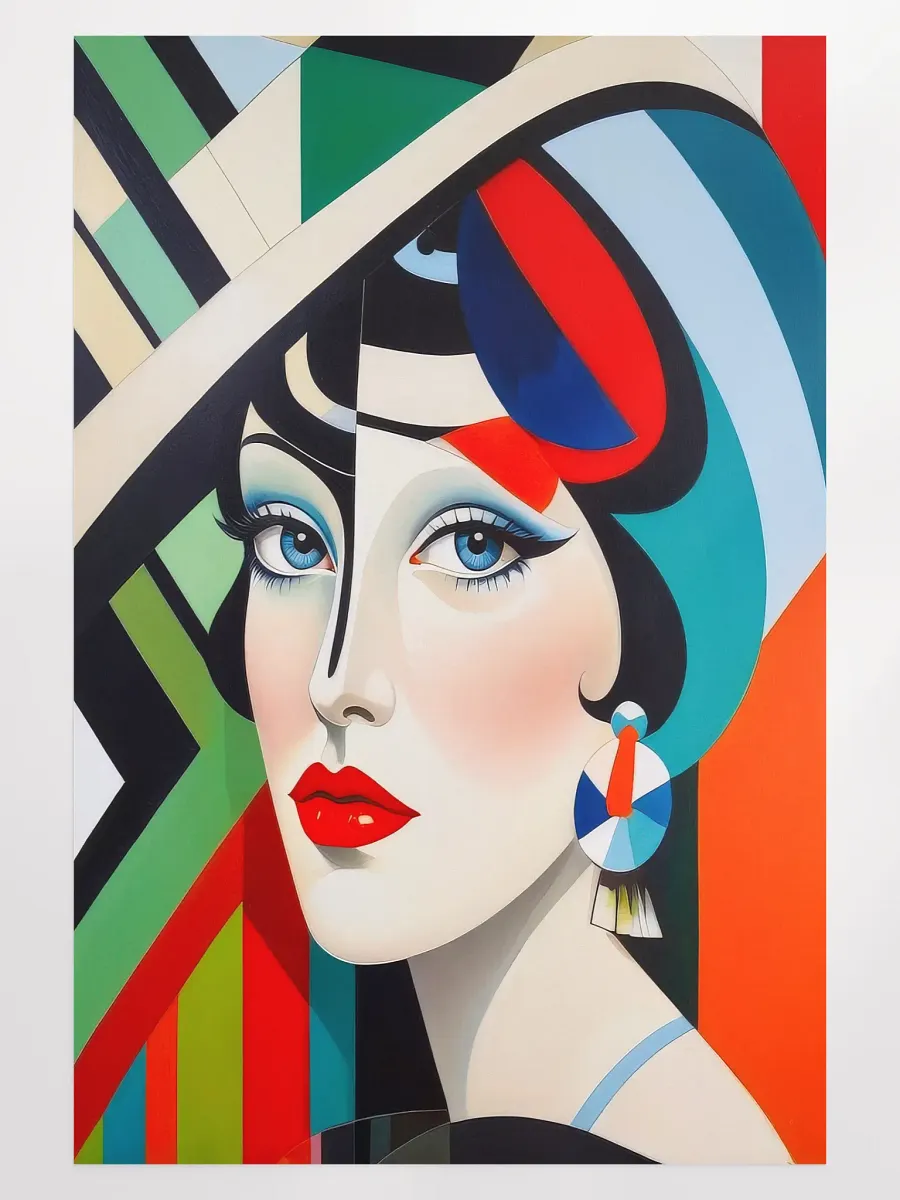 Vibrant Suzy - Flapper Girl Poster - Large 24x36 Inches product image (1)