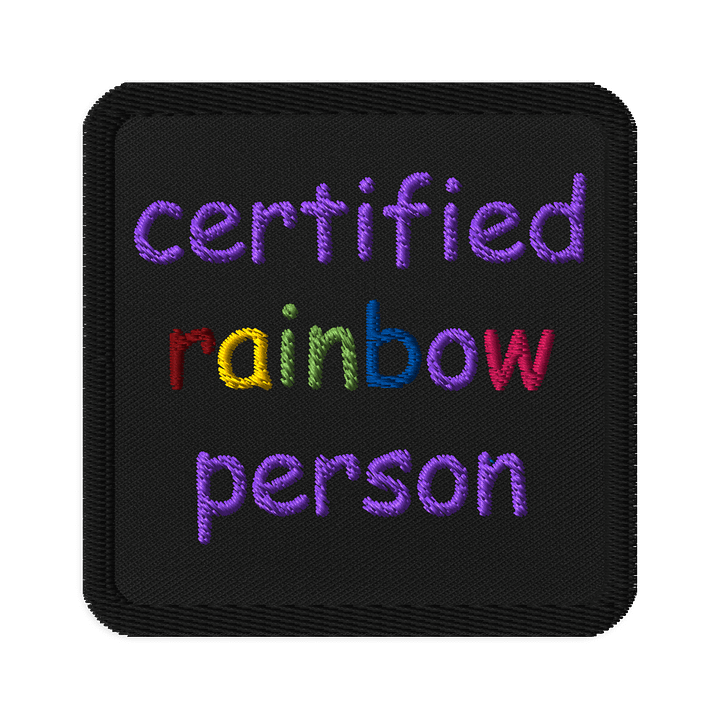 Certified Rainbow Person Patch product image (1)