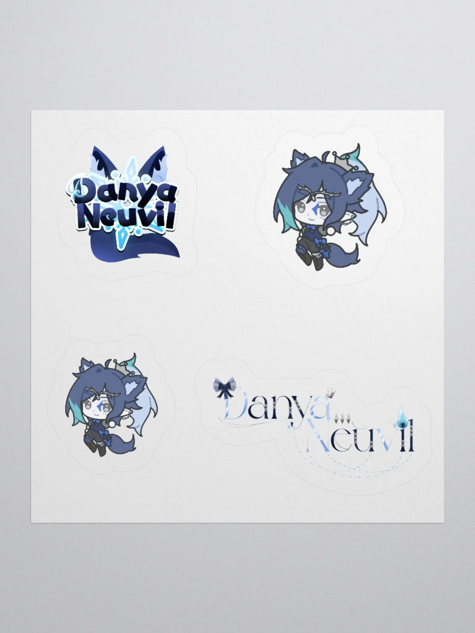 Logo and chibi stickers ! product image (1)