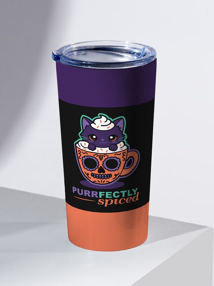 Purrfectly Spiced 20oz Stainless Steel Tumbler product image (2)