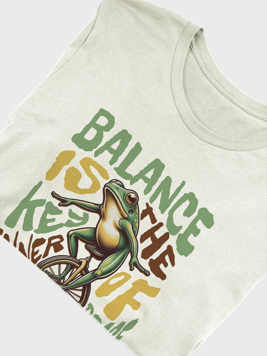 Balance is key Inner peace unicycle frog T-shirt, frog funny quote tee product image (5)