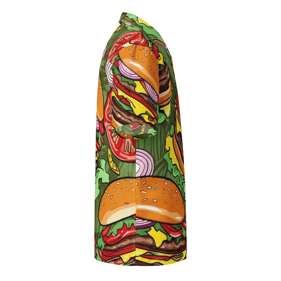 Hamburger BBQ Bliss Hawaiian Shirt product image (10)