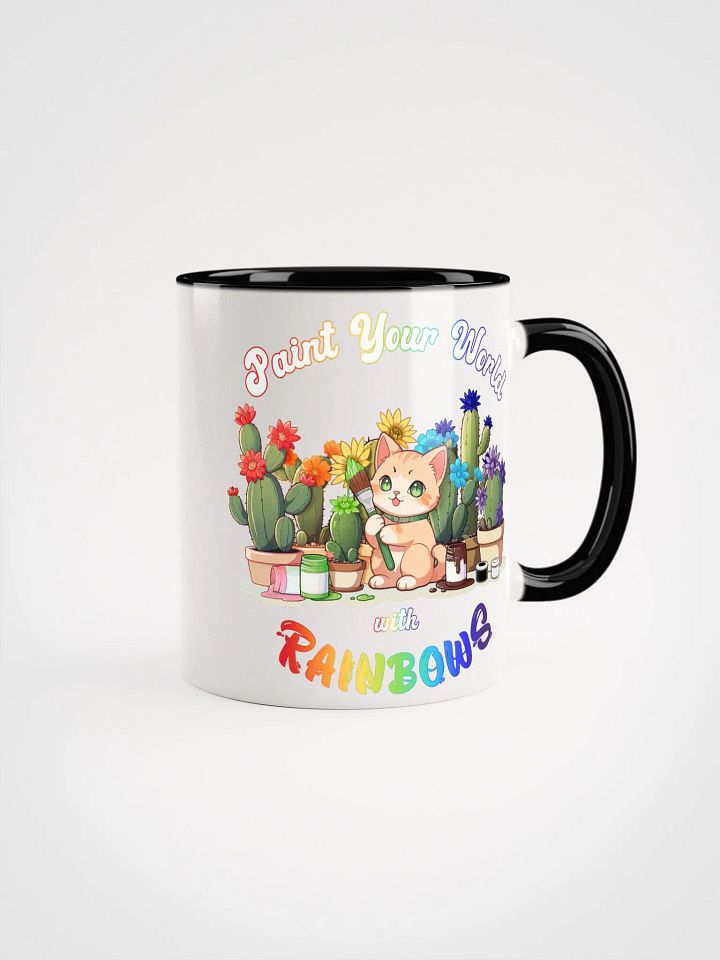 Rainbow Kitten Artist 2 Colors Mug product image (2)