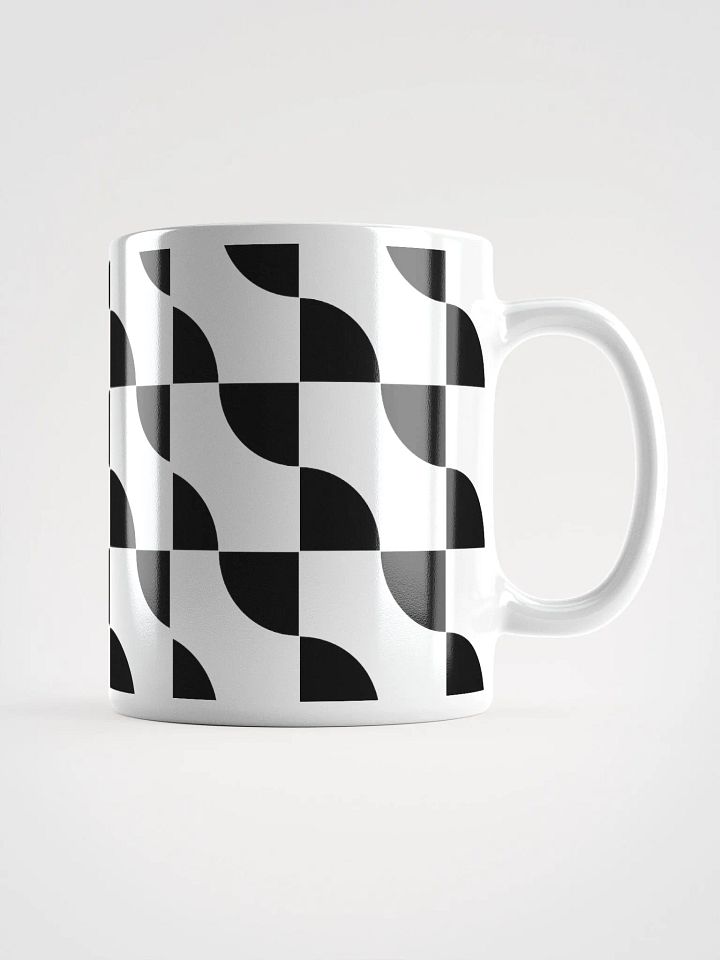 Sliced Circles Within Rectangles Pattern Design Mug product image (1)