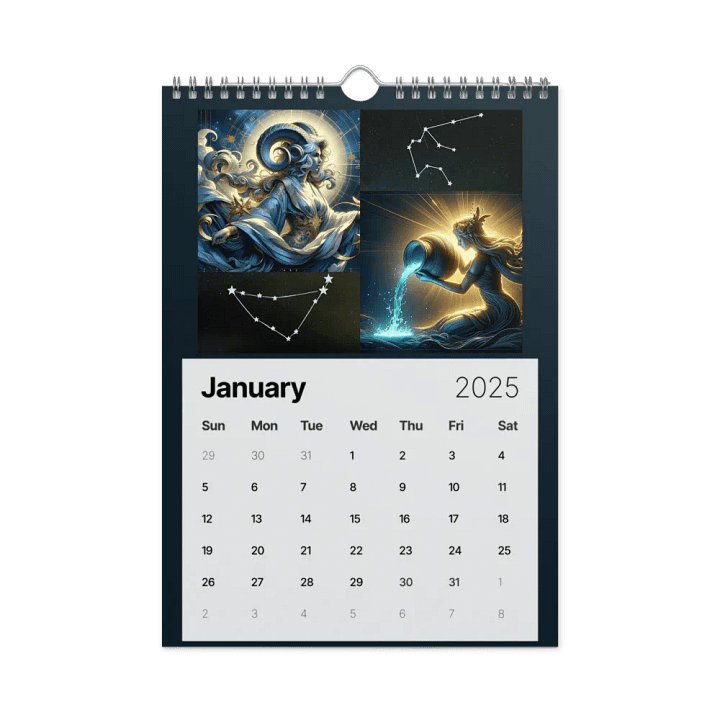 2025 Zodiac Calendar: A Celestial Fantasy Journey product image (2)