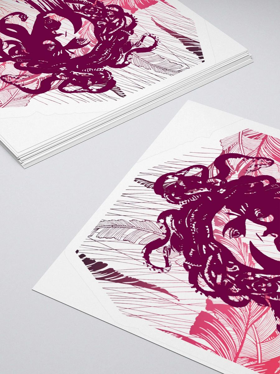 Sticker - Medusa on Purple Feathers product image (4)
