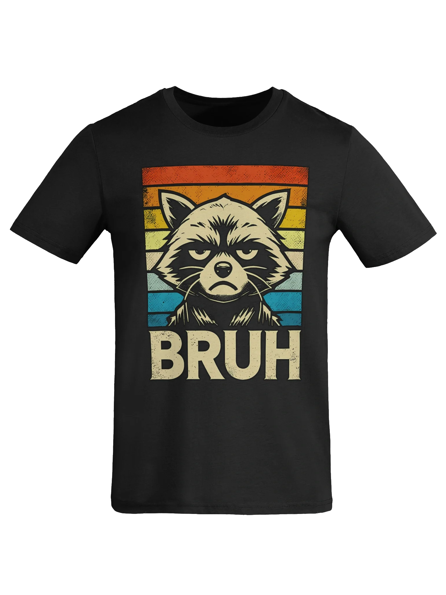 Raccoon Bruh Retro Rainbow product image (21)