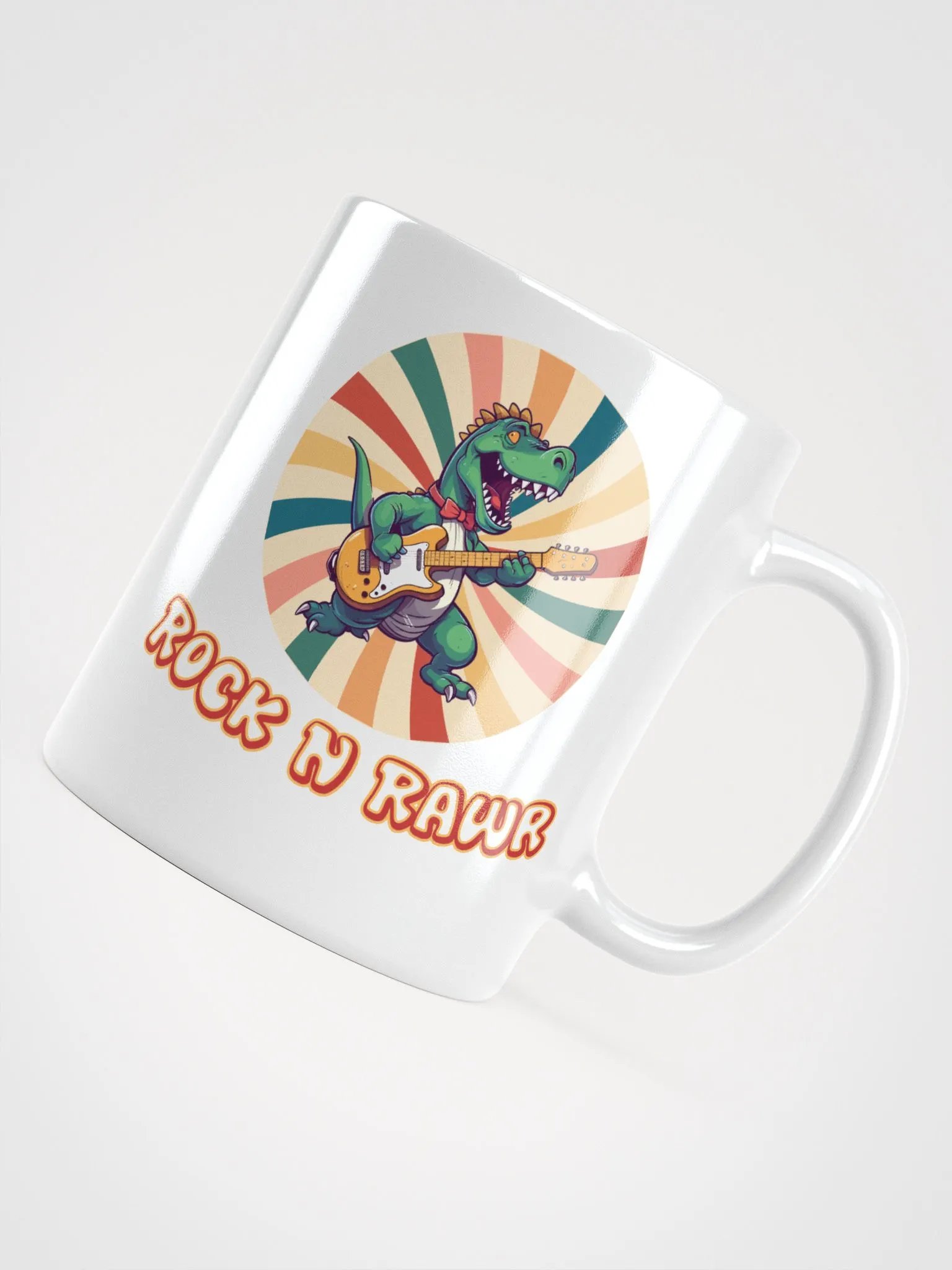 Rock n Rawr Dinosaur Kawaii Mug product image (4)