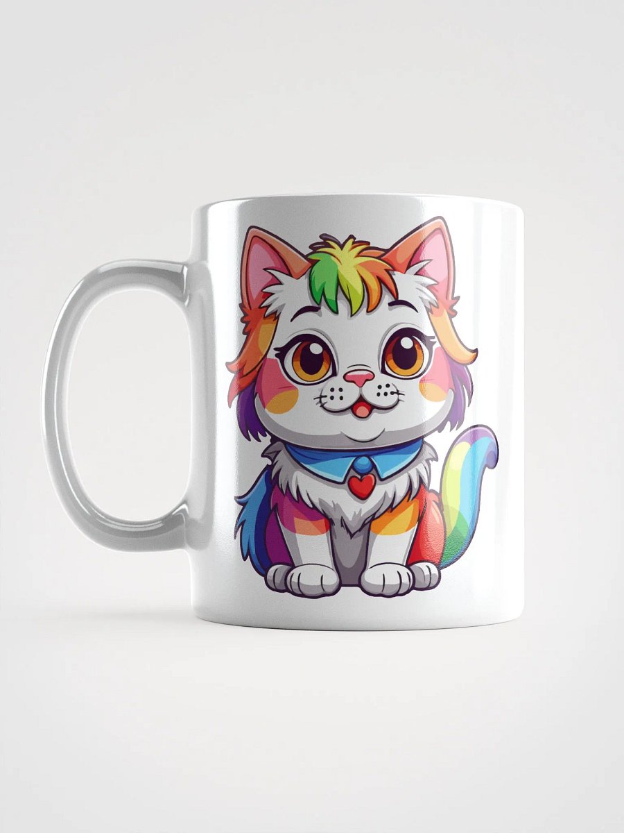 Cute Rainbow Color Cat 3 , Mug product image (12)