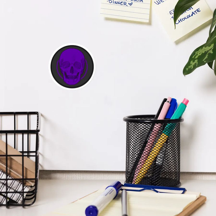 Purple skull magnet product image (12)