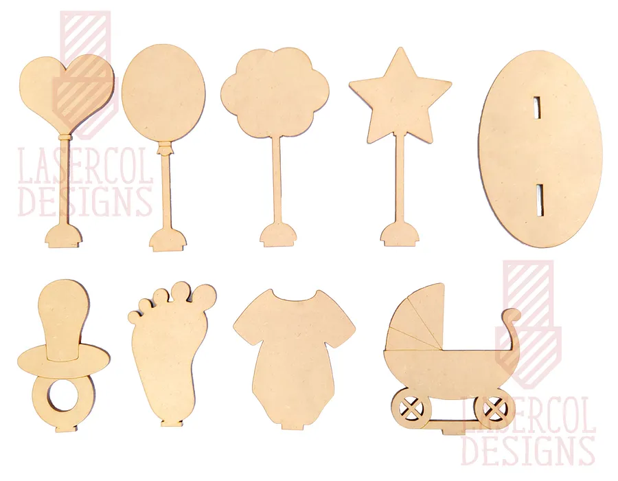 Baby Shower Gift- Laser Cut Files product image (4)