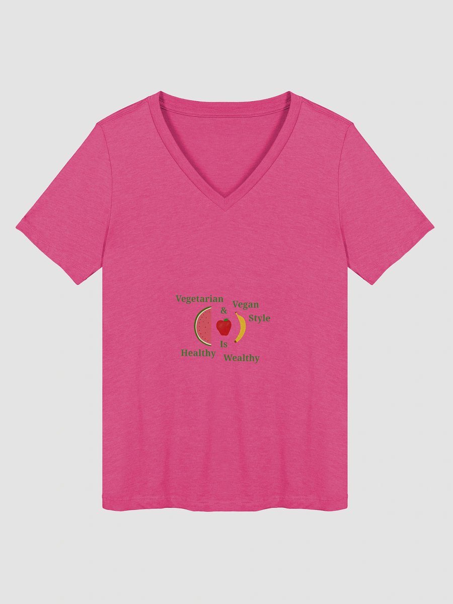 Vibrant Vegan Style Women's V-Neck Tee product image (1)