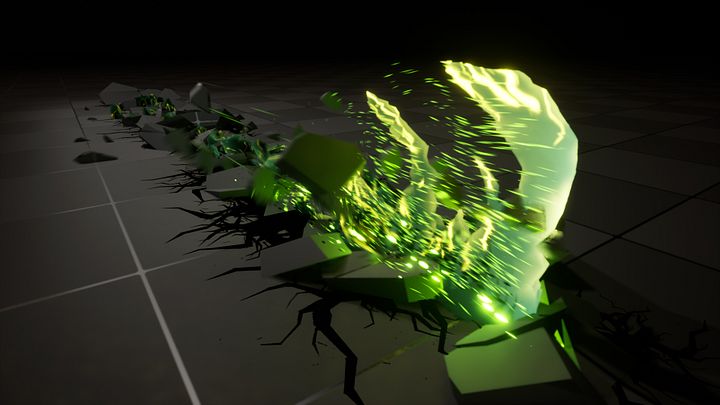 Ground Slash in Unreal Engine 5.4 Niagara | Download Files product image (2)