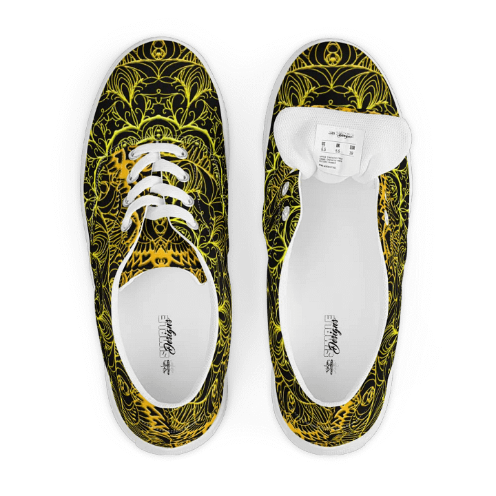 Golden Mandala Lace-Up Shoes product image (2)