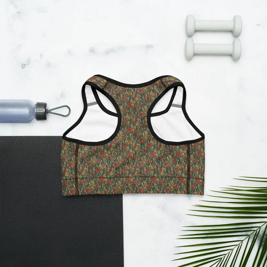 Brown All-Over Print Sports Bra product image (8)