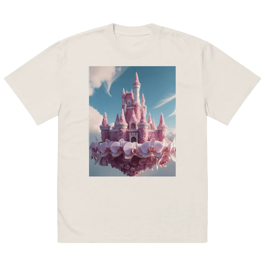 Enchanted Orchid Castle Oversized T-Shirt product image (2)