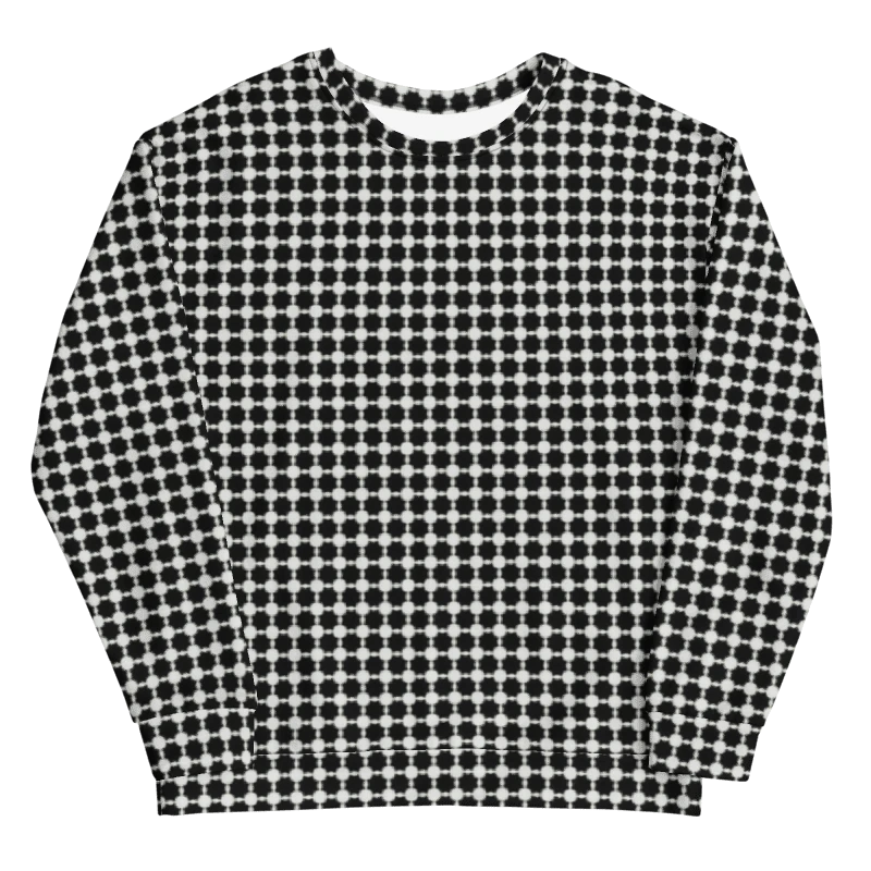 Abstract Black and White Chain Unisex Sweatshirt product image (21)