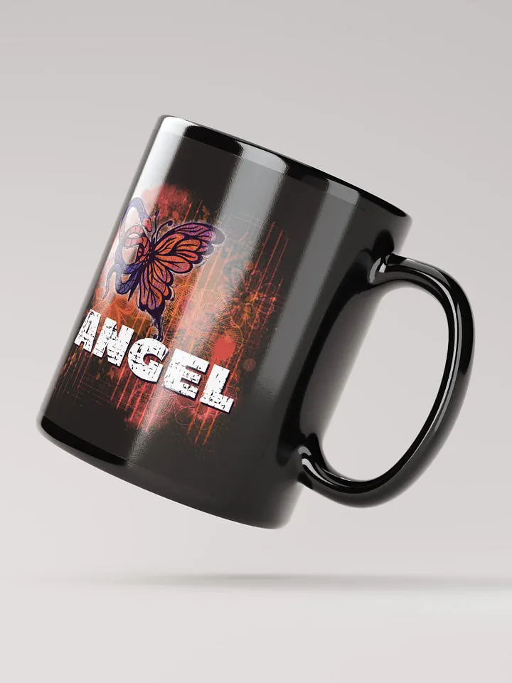 Black Mug Angel Distressed Snake Butterfly product image (4)