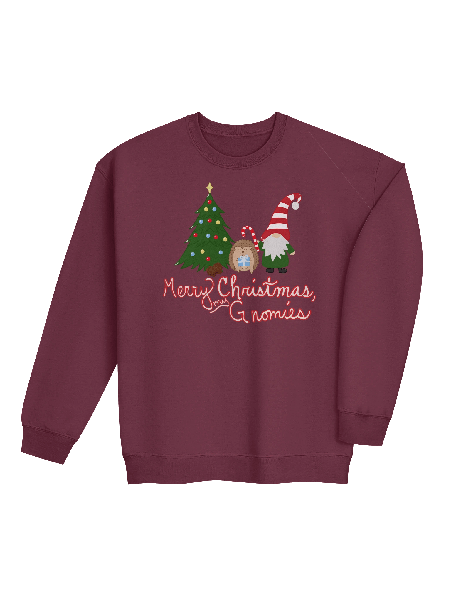 Christmas with my Gnomies "Merry Christmas" Design Crewneck Sweatshirt product image (4)