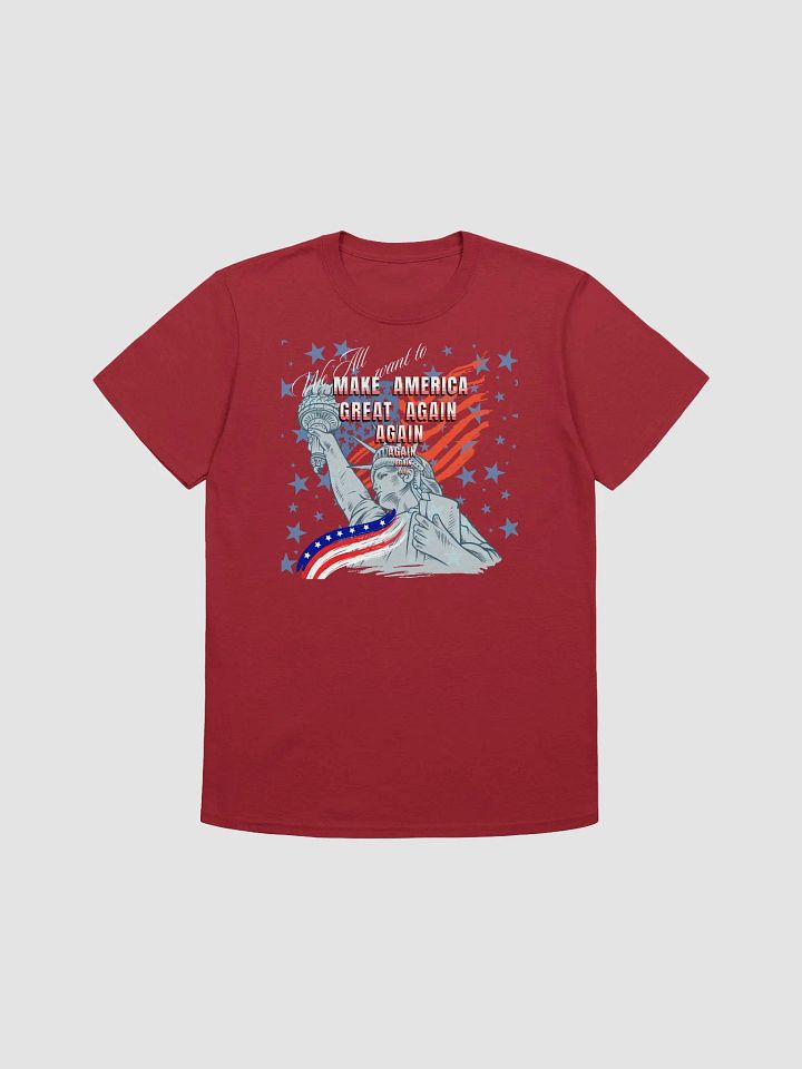 Patriotic Liberty Flag T-Shirt for trump supporters moms dads friends product image (3)
