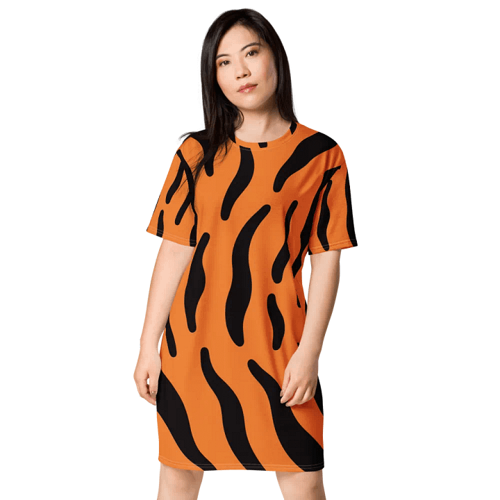 Vibrant Floral Swirl All-Over Dress Tiger product image (1)