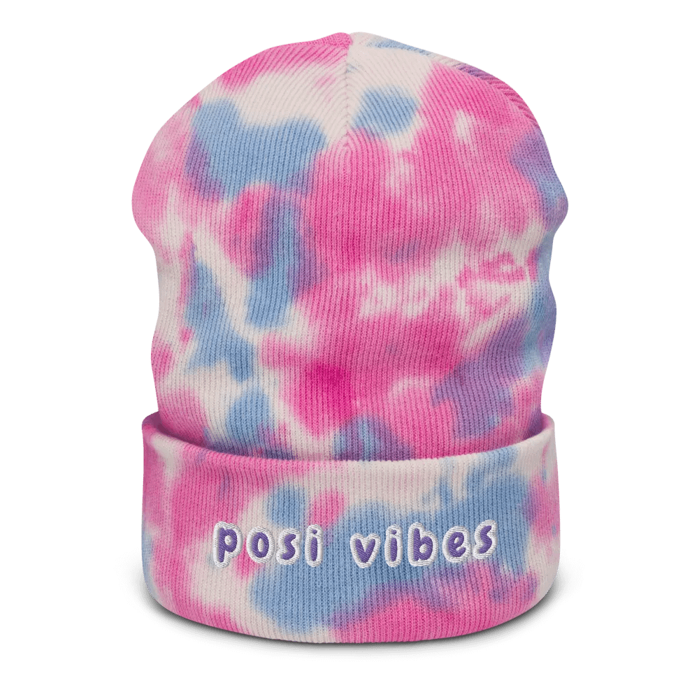 Tie Dye Posi Vibes Beanie product image (3)