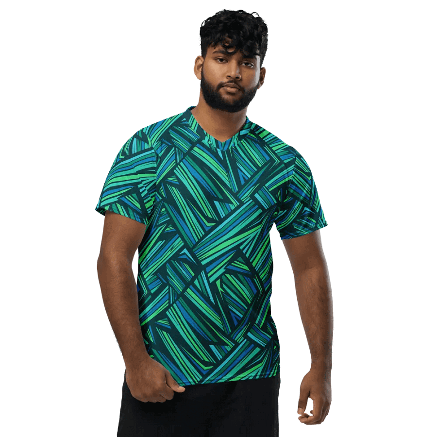 Aqua Angles | Recycled Unisex Sports Jersey product image (1)