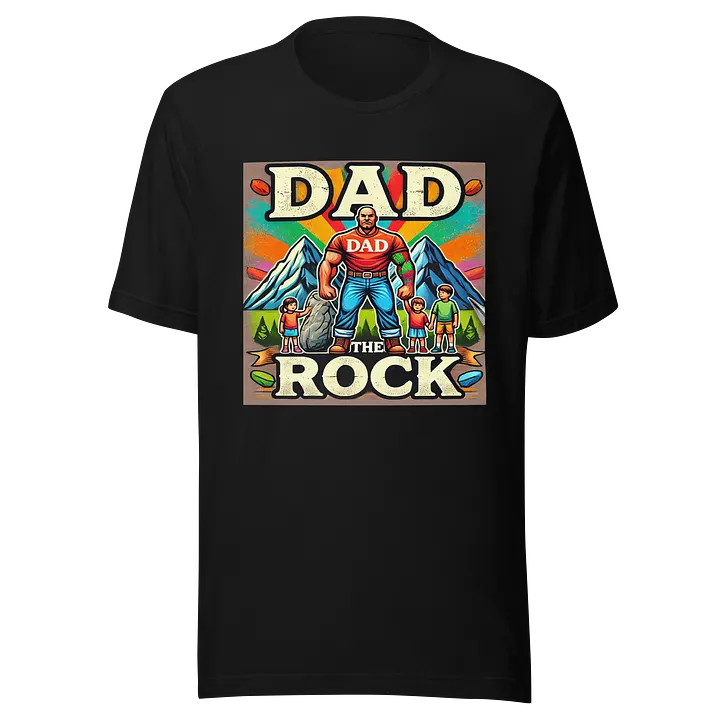 Dad The Rock Illustrated T-Shirt product image (1)