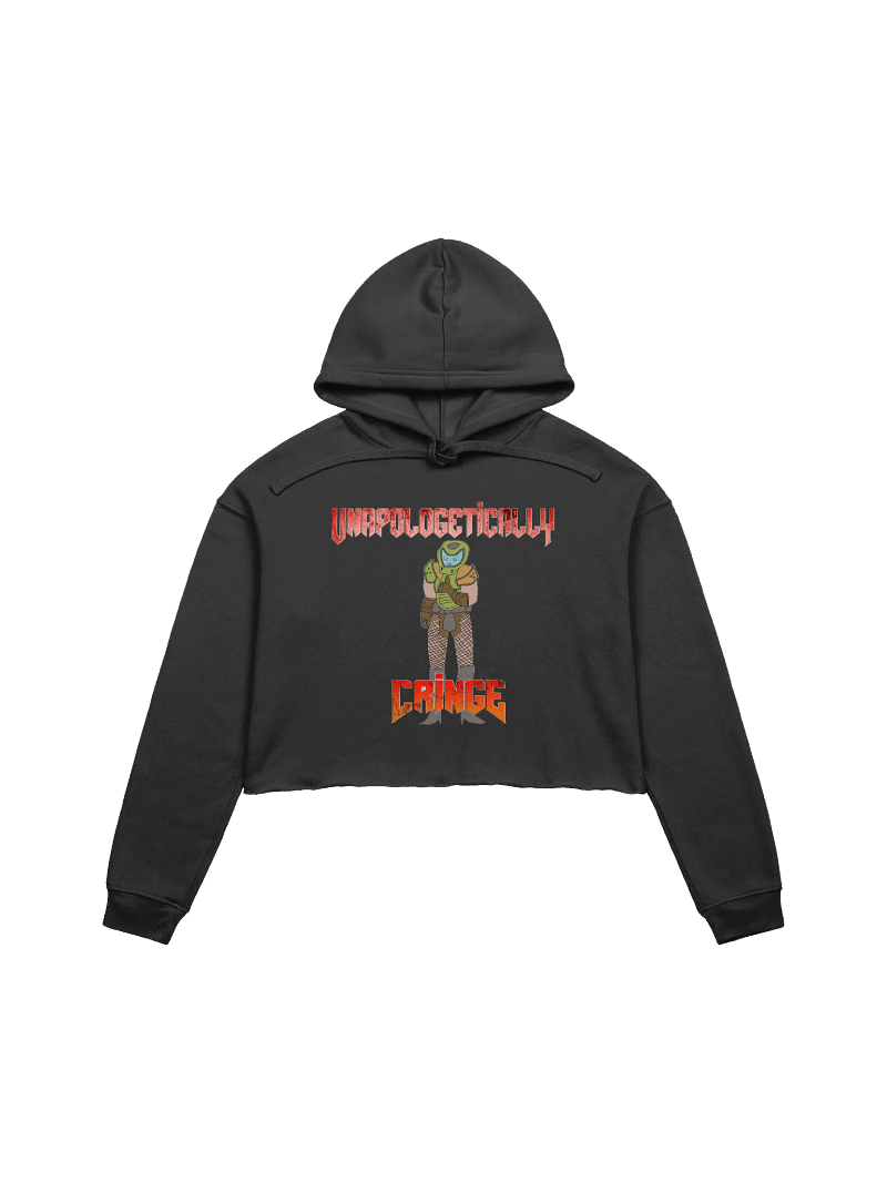 Unapologetically Cringe Crop Hoodie