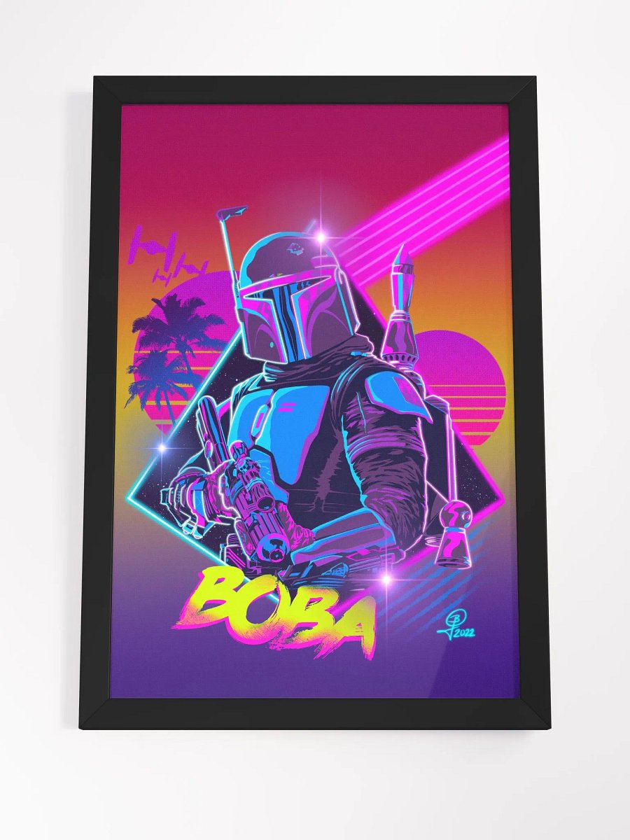 Synth-Boba Framed 12x18 Artwork product image (5)